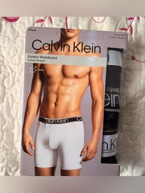 Calvin Klein Boxer Briefs, Cotton Stretch, Pack of 3, NWT